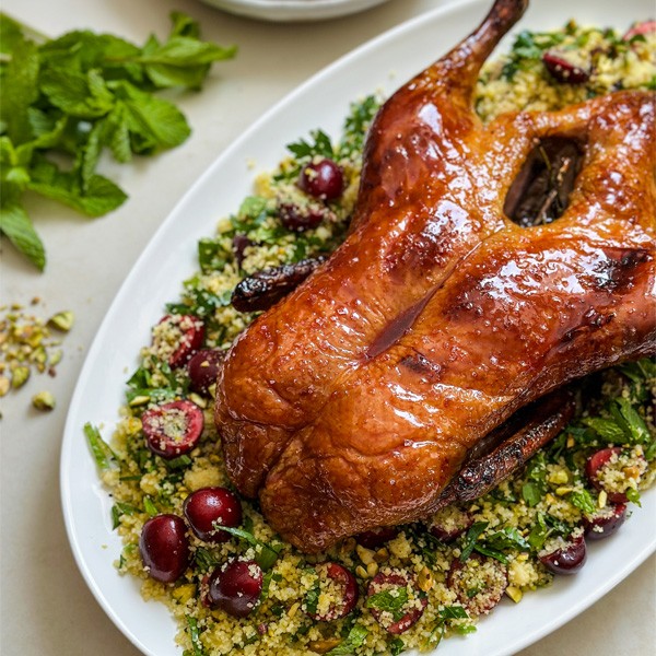 Cherry Glazed Whole Duck Recipe