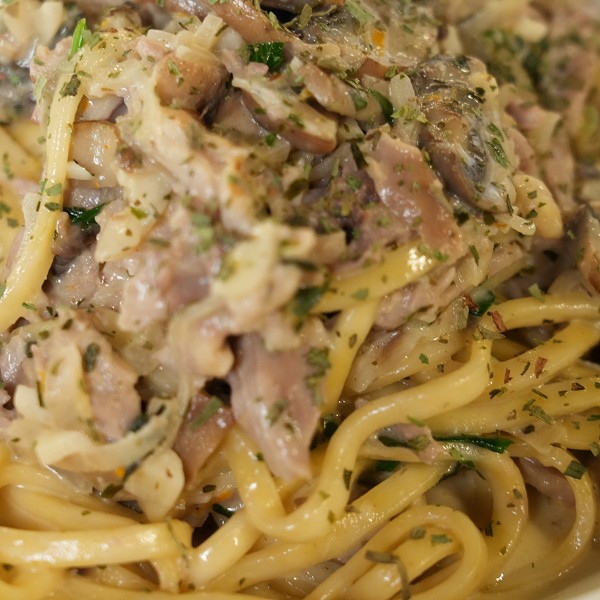 Creamy Duck, Mushroom and Tarragon Linguine with Tim Bone Recipe