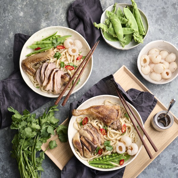 Roast Half Duck Noodle Salad Recipe