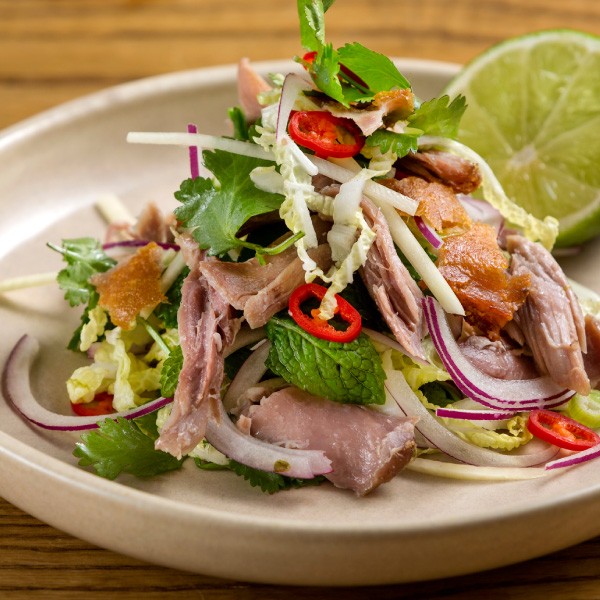 Confit Duck, Green Papaya & Herb Salad Recipe