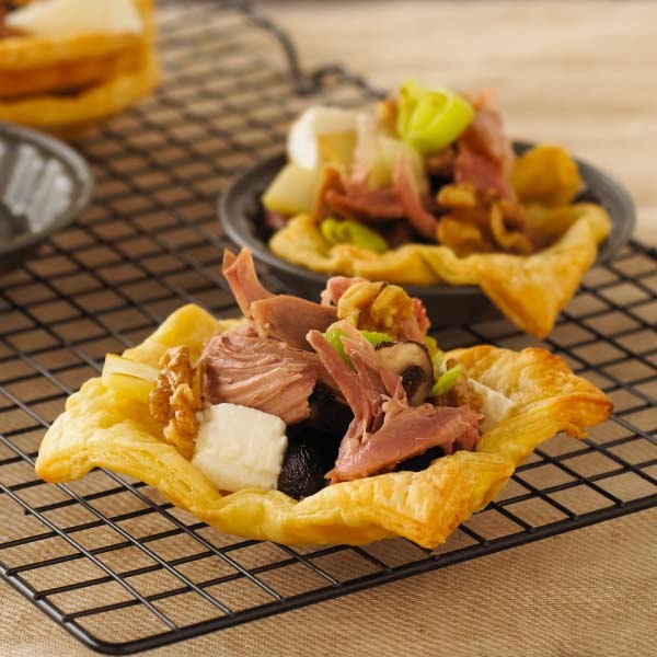 Duck Leek & Mushroom Tarts Recipe