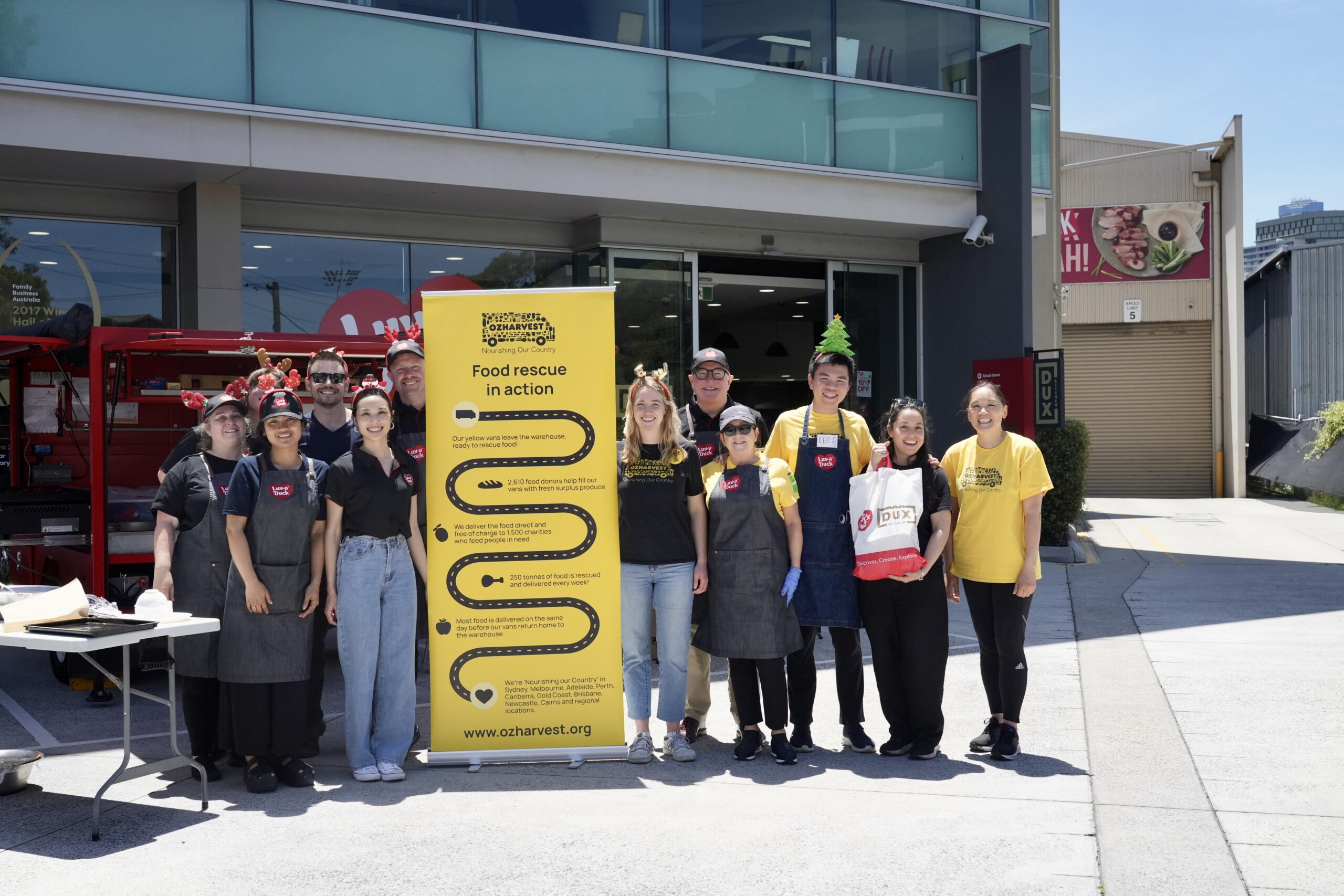 Luv-a-Duck and OzHarvest Melbourne were thrilled to host our Charity Christmas BBQ together!